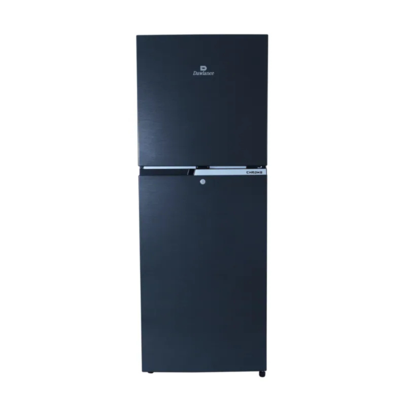 Dawlance Refrigerator Model 9160LF Chrome Hairline Black