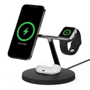 BELKIN PRO MagSafe 3-in-1 15W Wireless Charger BLK CHARGER WIZ009MYBK
