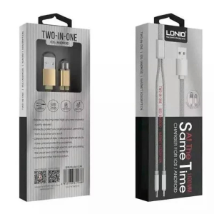 LDNIO 1 m Magnetic 2‑in‑1 USB Charging Cable Model LC86